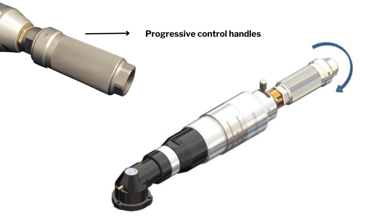 Progressive control handles for modec Air Motors