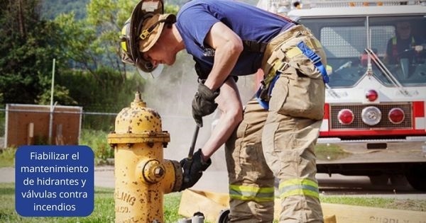 Mantenimiento de válvulas contra incendios con la solución inteligente modec Connect y actuadores portátiles